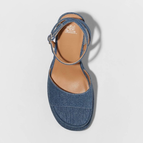 Women's Alessia Platform Heels - Wild Fable Blue. Size 9. New with tag. - Picture 3 of 5